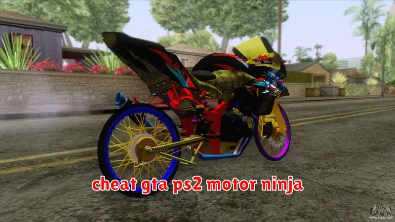 cheat gta ps2 motor ninja