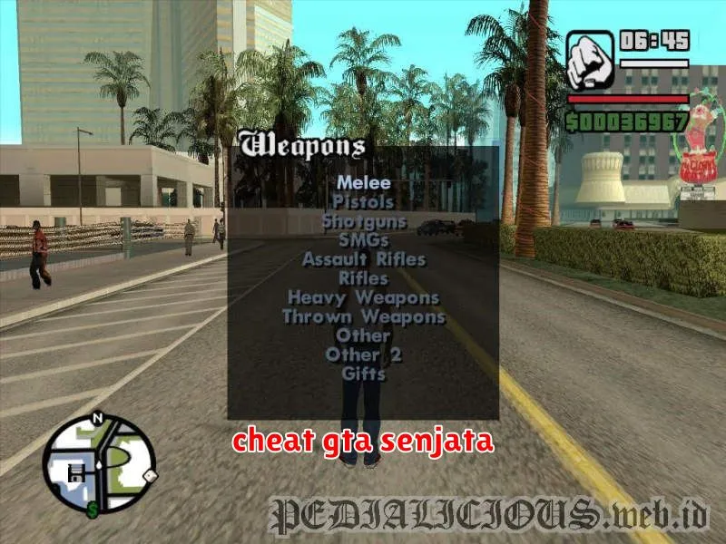 cheat gta senjata