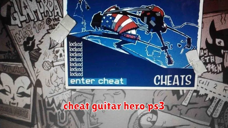 cheat guitar hero ps3