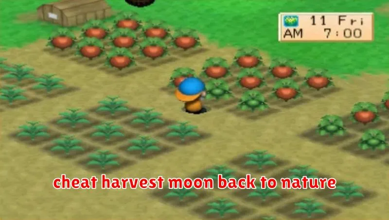 cheat harvest moon back to nature