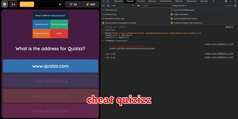 cheat quizizz