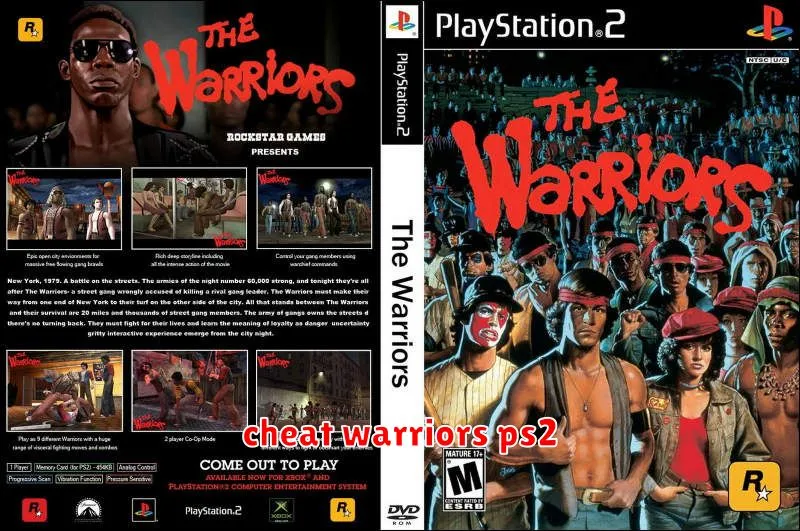 cheat warriors ps2