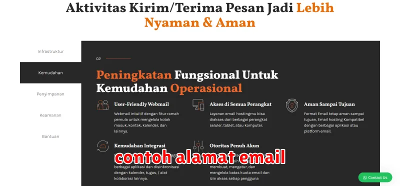 contoh alamat email