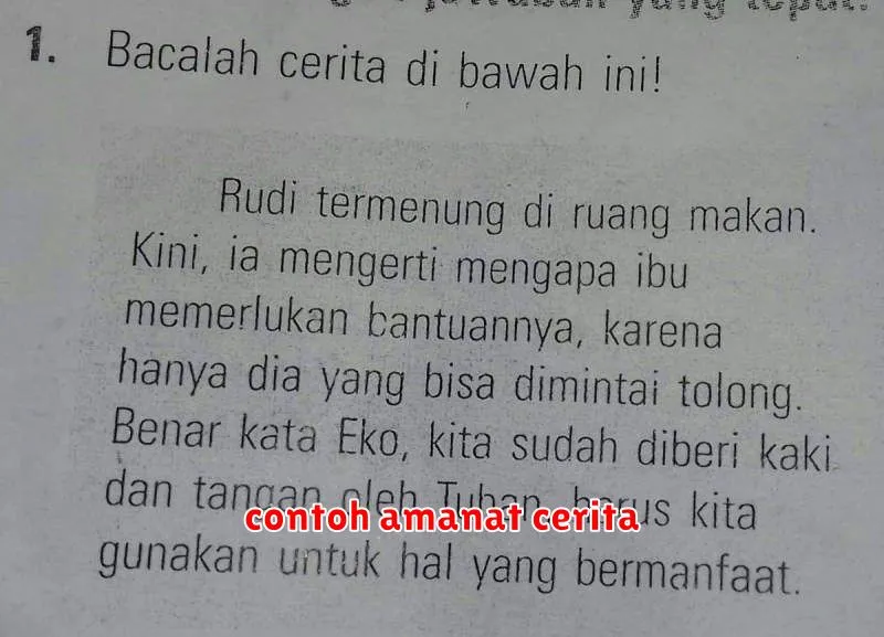 contoh amanat cerita