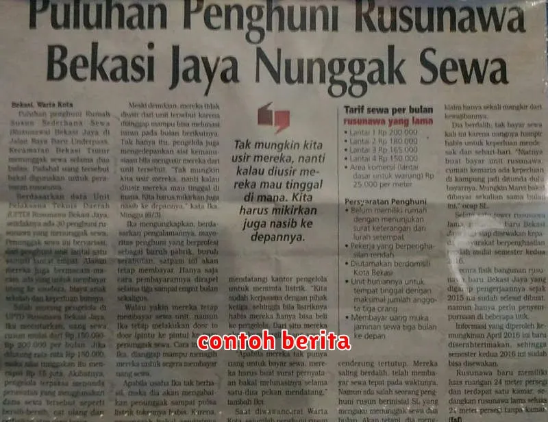 contoh berita