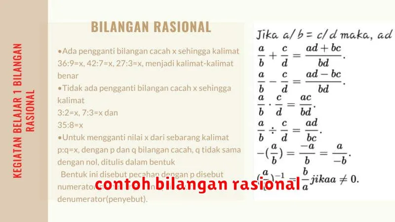 contoh bilangan rasional