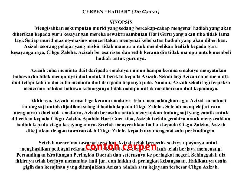 contoh cerpen