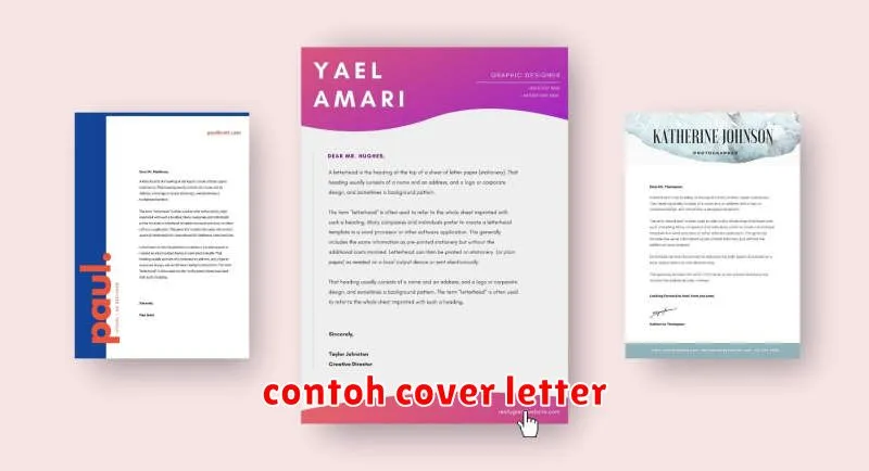 contoh cover letter