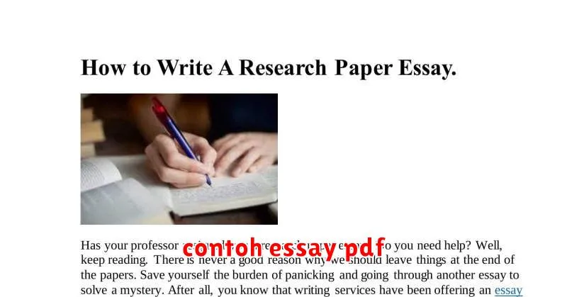 contoh essay pdf