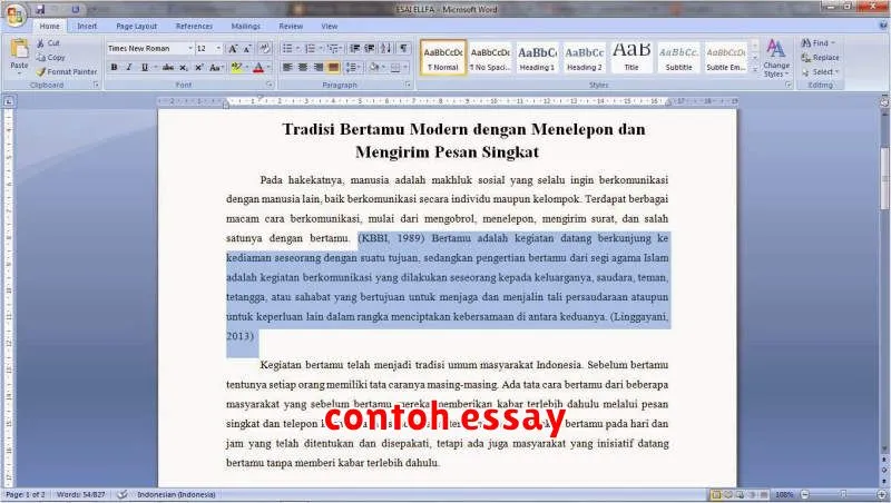 contoh essay