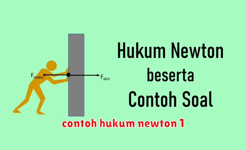 contoh hukum newton 1