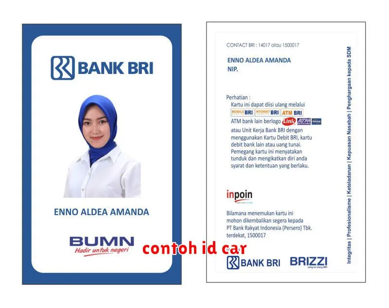 contoh id car