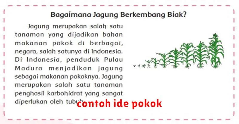 contoh ide pokok