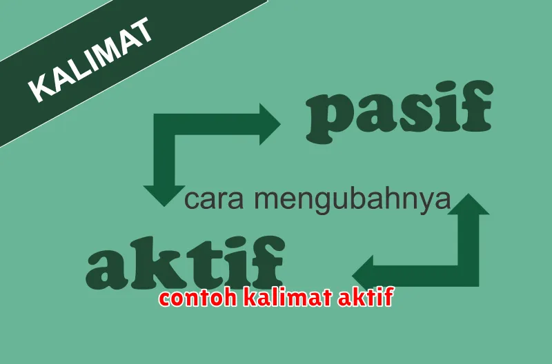 contoh kalimat aktif