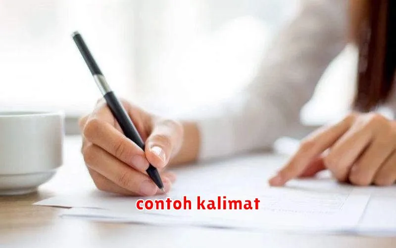 contoh kalimat