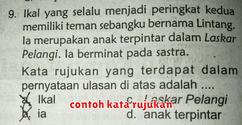 contoh kata rujukan