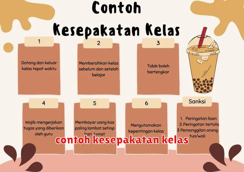 contoh kesepakatan kelas