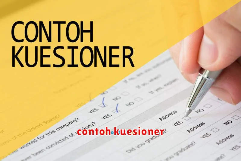 contoh kuesioner