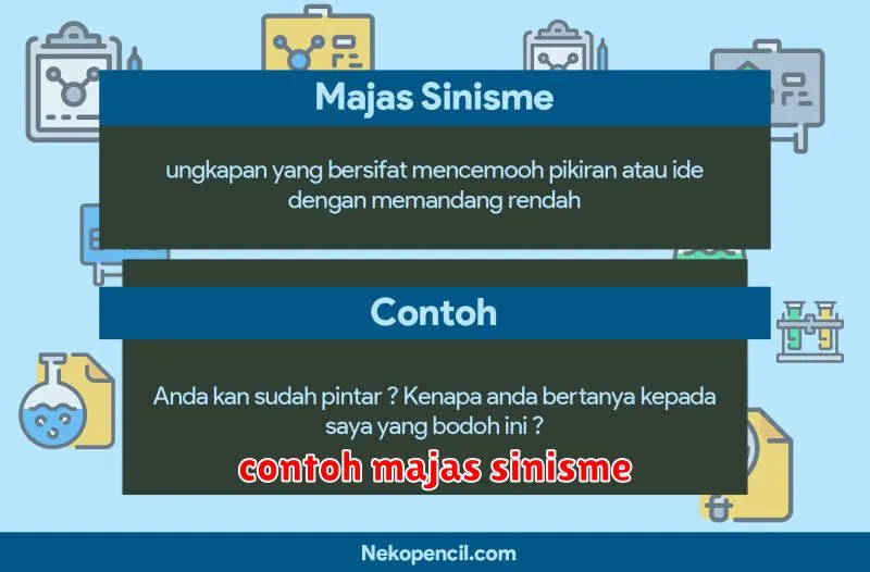 contoh majas sinisme