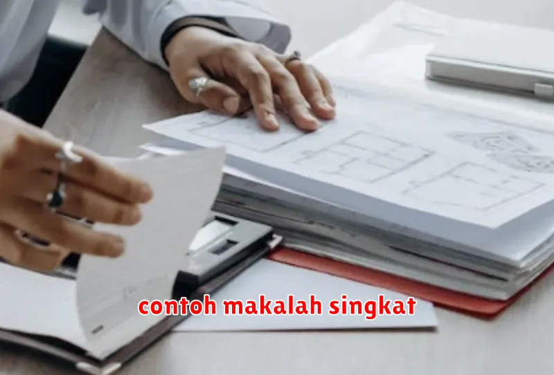 contoh makalah singkat