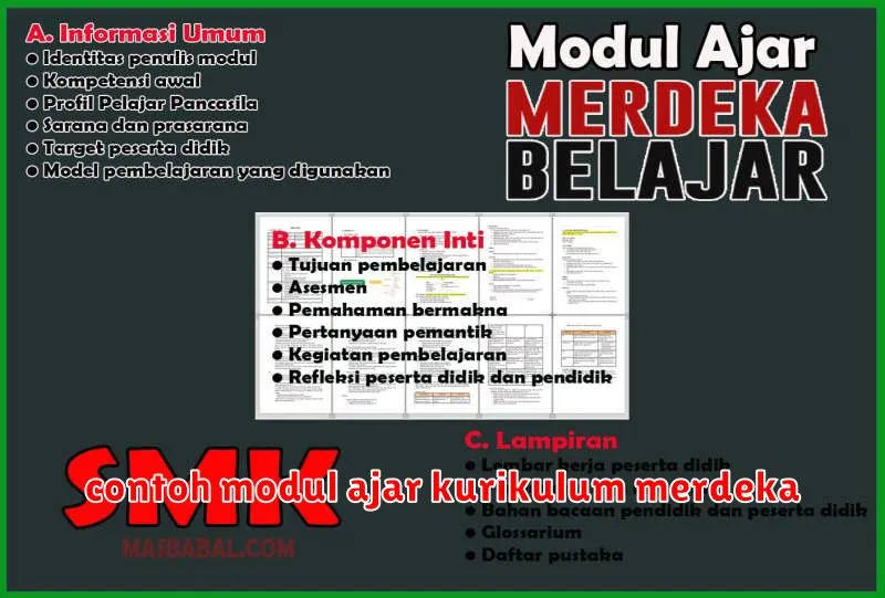 contoh modul ajar kurikulum merdeka