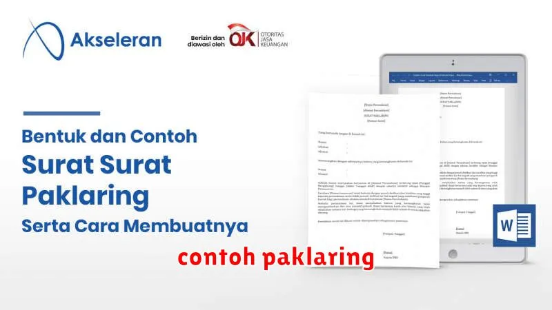 contoh paklaring