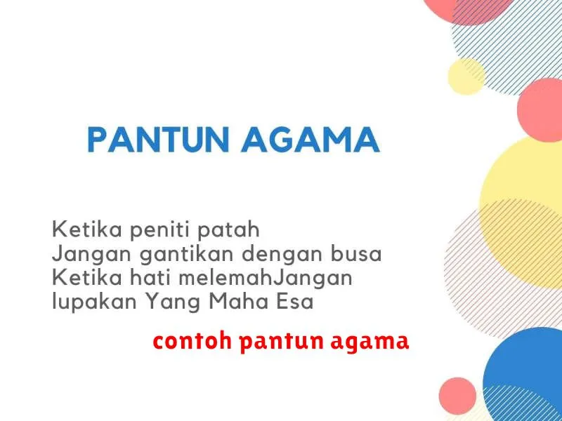 contoh pantun agama