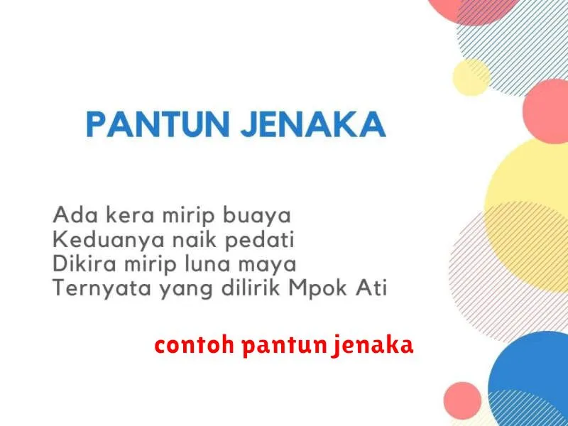 contoh pantun jenaka