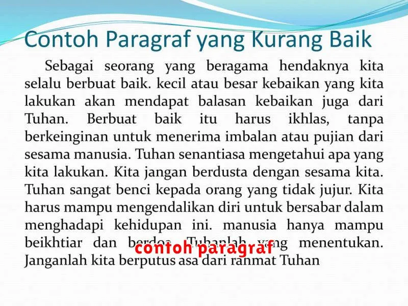 contoh paragraf