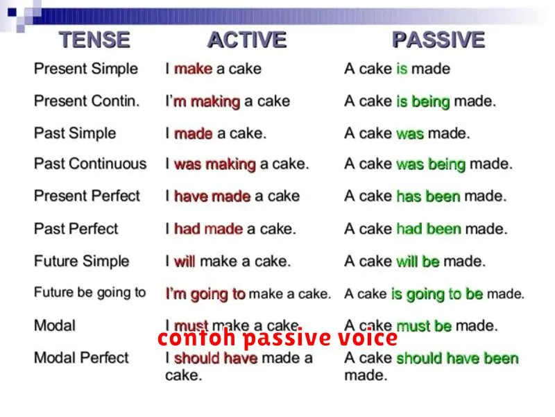 contoh passive voice