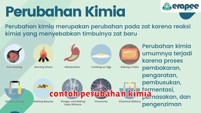 contoh perubahan kimia