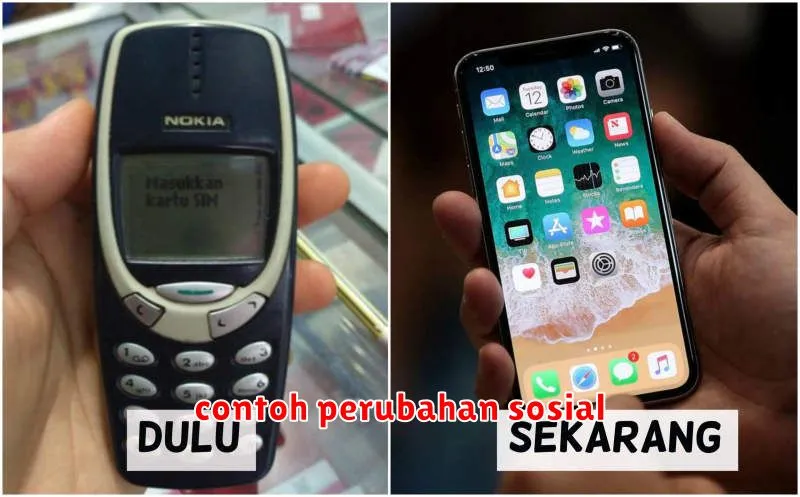 contoh perubahan sosial