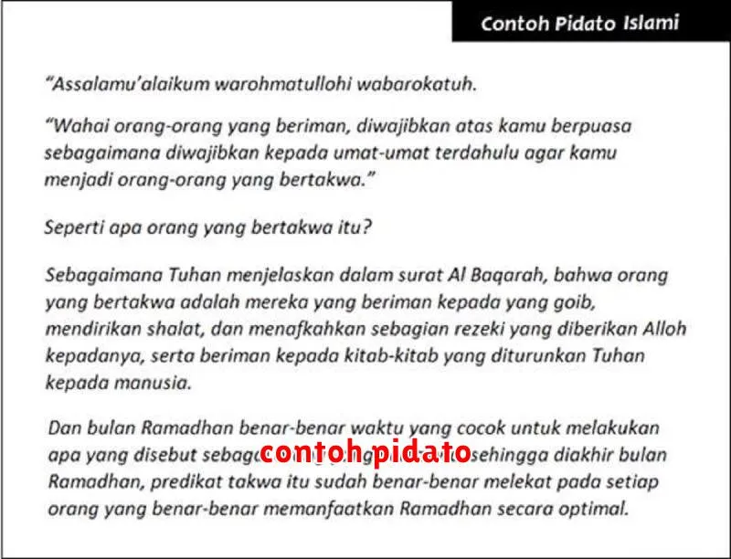 contoh pidato