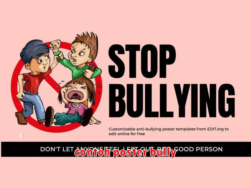 contoh poster bully