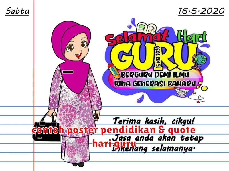 contoh poster pendidikan & quote hari guru