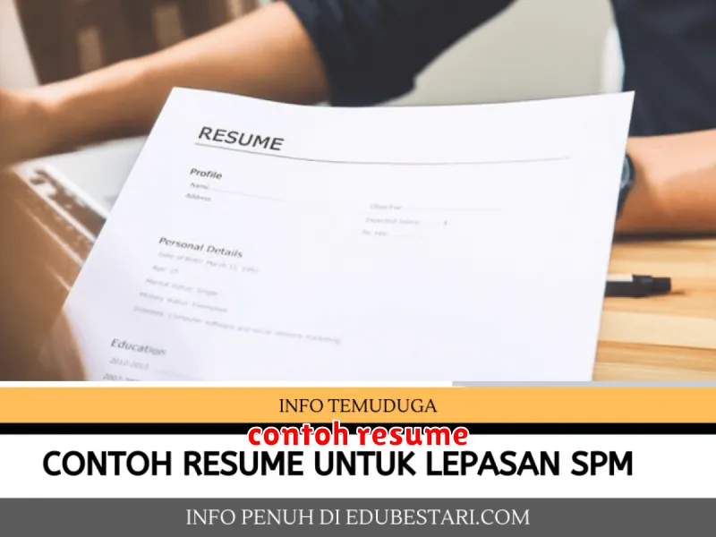 contoh resume