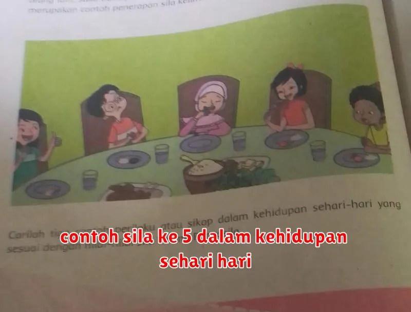 contoh sila ke 5 dalam kehidupan sehari hari