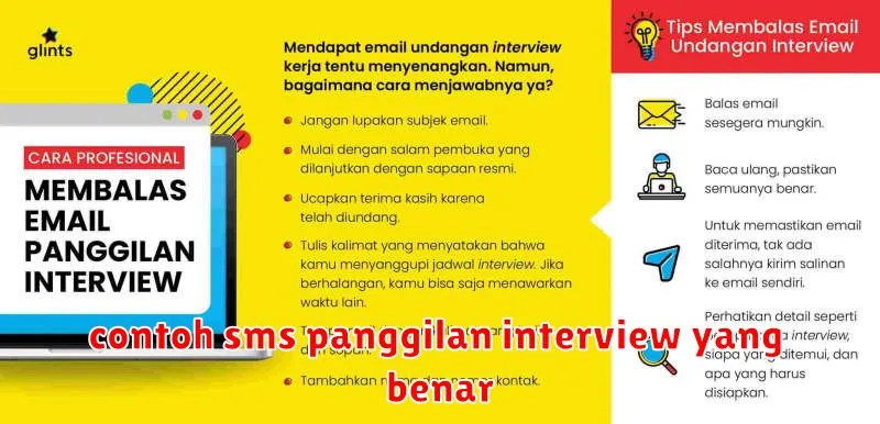 contoh sms panggilan interview yang benar