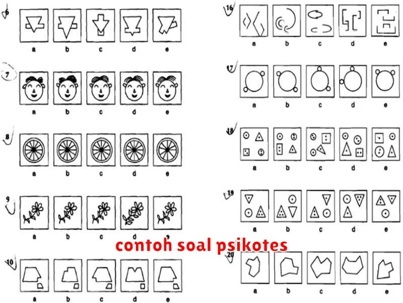 contoh soal psikotes