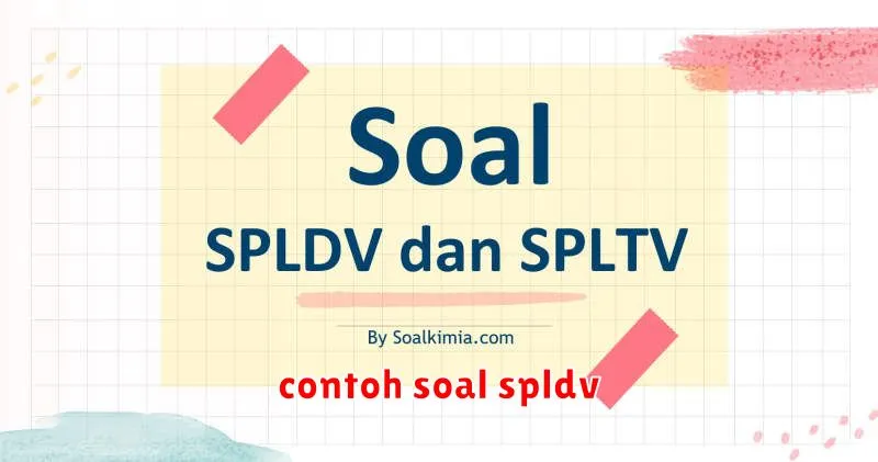 contoh soal spldv