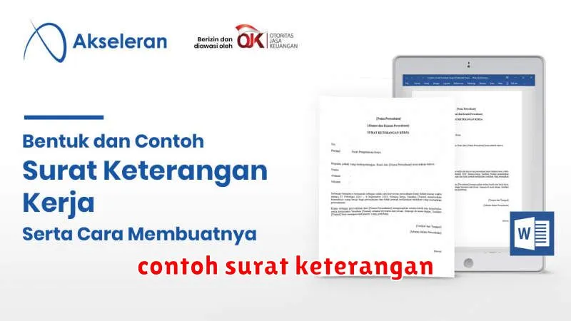 contoh surat keterangan