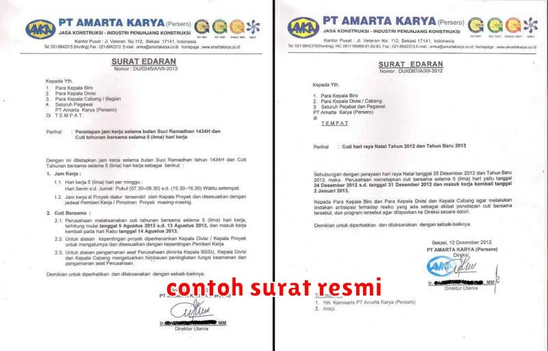 contoh surat resmi