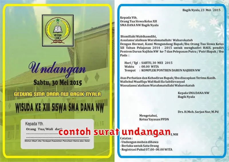 contoh surat undangan