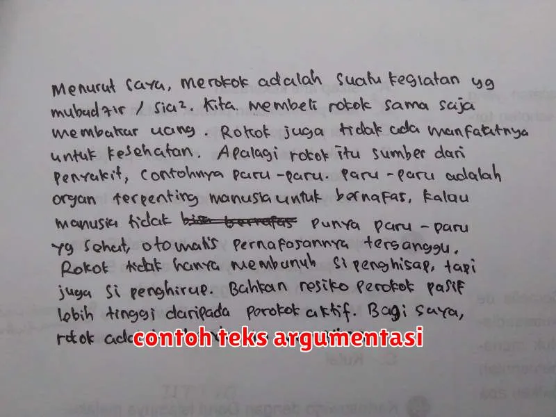 contoh teks argumentasi