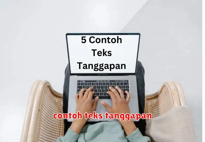 contoh teks tanggapan