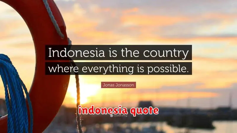 indonesia quote