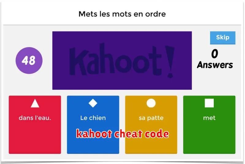 kahoot cheat code