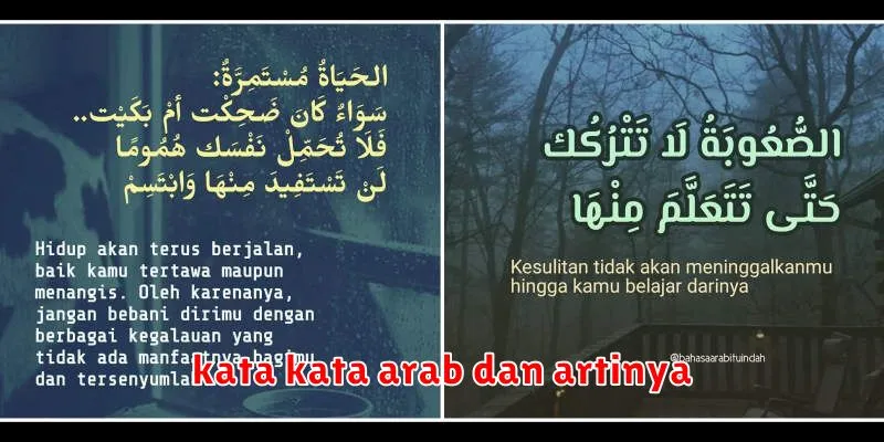 kata kata arab dan artinya