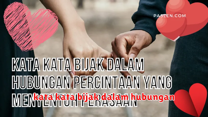 kata kata bijak dalam hubungan