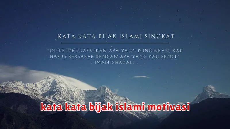 kata kata bijak islami motivasi